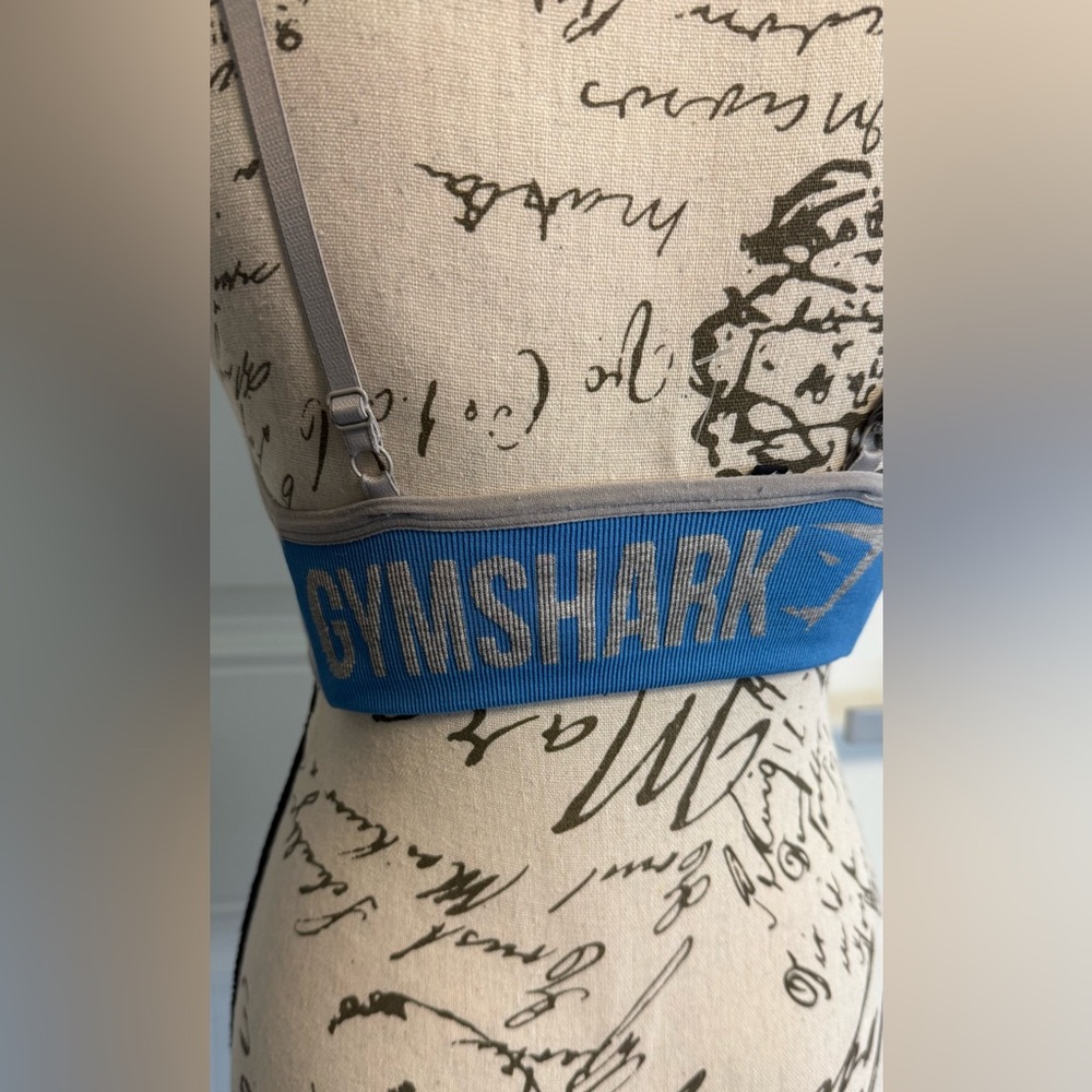 Gymshark Vital Seamless Sports Bra - Gray/Blue - Size Small - NWOT - Picture 4 of 10